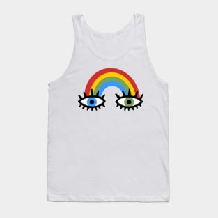 rainbow eyes Tank Top